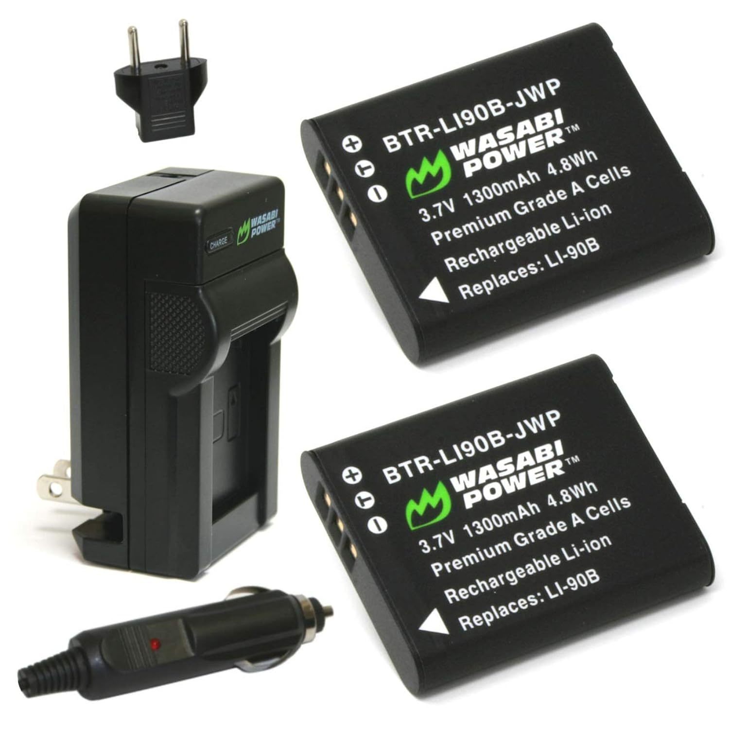 Primary image for Wasabi Power Battery (2-Pack) and Charger for Olympus LI-90B, LI-92B and Olympus
