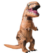 Rubie&#39;s T-Rex Inflatable Adult Costume with Sound Std, Brown, Size Standard - $213.65
