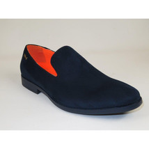 Men Tayno Dressy Casual Soft Suede Comfortable Slip on Loafer #ALPHA S Navy image 2
