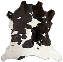 Tandy Leather Hair-On Calfskin Black &amp; White 9118-01 Rug Hide Cow Leathe... - £78.75 GBP