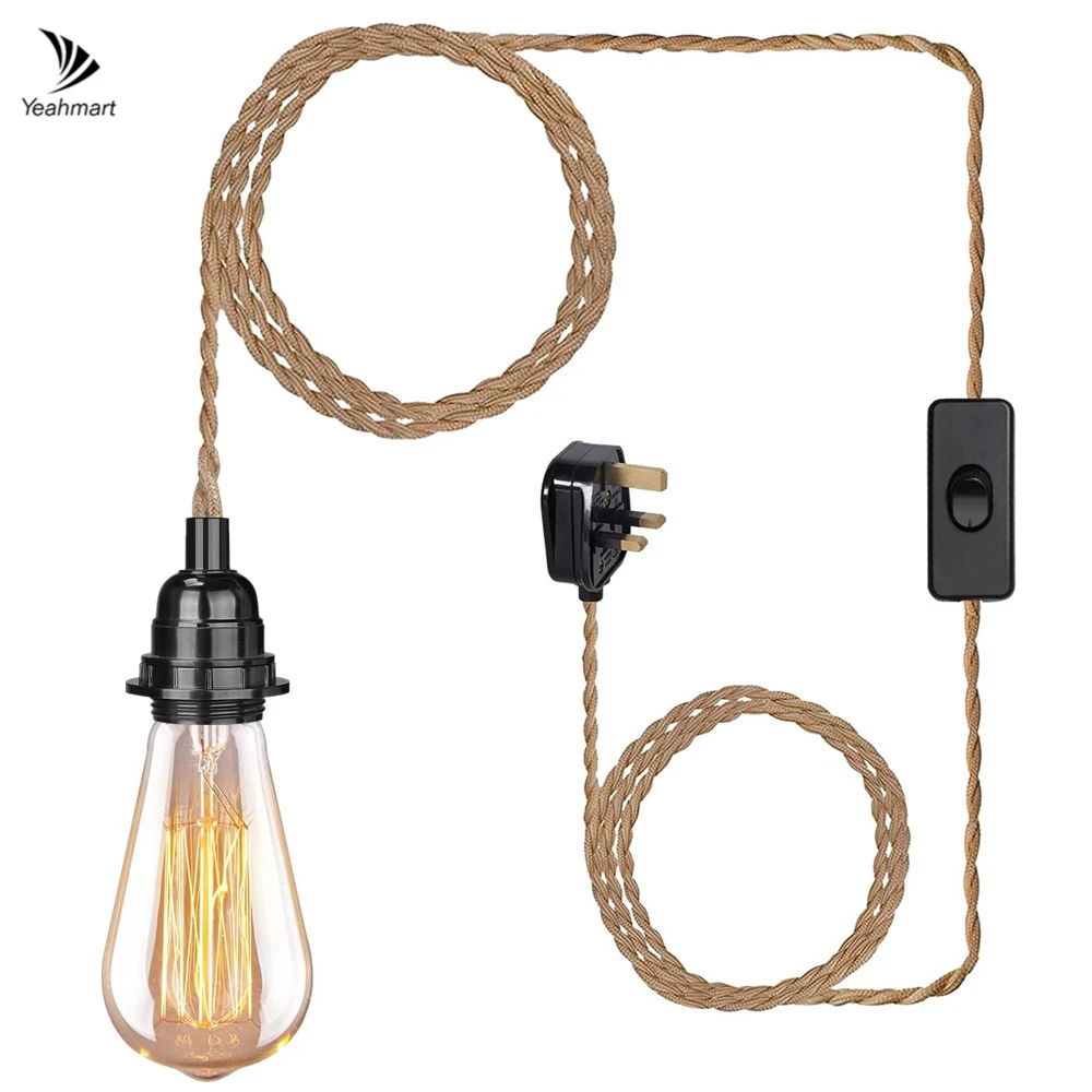  5 3 5m pendant lights ceiling lighting fitting e27 lamp holder suspended kit with plug thumb200