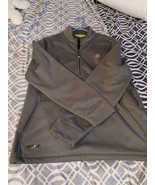 IZOD Sweater Mens L Gray Pullover Long Sleeve 1/4 Zip Sweatshirt Perform... - $11.87
