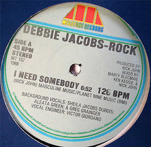 Debbie Jacobs-Rock ‎– I Need Somebody  - Megatone Records 12&quot;  Vinyl Record - £5.57 GBP