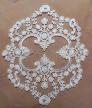 Embroidered rebrodé application in tulle lace 29 cm Sweet Trims 14576 - £15.84 GBP