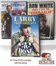 Lot 3 Comedy DVD&#39;s Ron White, Bill Engvall, Larry the Cable Guy - used - £9.39 GBP