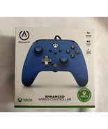 PowerA Enhanced Wired Controller for Xbox - Blue Gamepad Wired Video Con... - £27.52 GBP