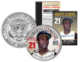ROBERTO CLEMENTE 1972 IKE Eisenhower Dollar Colorized U.S. Coin HALL OF ... - £9.50 GBP