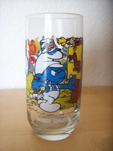 1983 Smurfs “Handy Smurf” Tall Collectible Glass  - £10.99 GBP