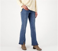 Canyon Retreat Heartland Denim Front Slit Jeans (River Wash, 10) A575704 - $19.58