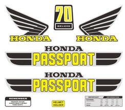 Sticker Emblem Honda Passport C 70 Set Decal Side Cover Gas Tank (Free s... - £27.53 GBP