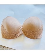 VIctoria&#39;s Secret Body By Victoria Lined Strapless Bra Sz 32DD Beige - $21.47 CAD