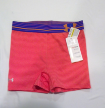 NWT Womens Under Armour HeatGear Compression Shorts XS Pink - £13.36 GBP