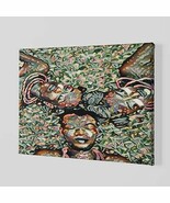 Canvas Made African Spirituality Meditation Beautiful Wall Art Decor - $821.92 CAD