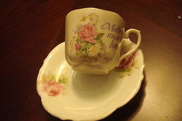 Hermann Ohme Germany Coffee Cup &amp; saucer- Mother Means Love Mothers Day - £43.42 GBP