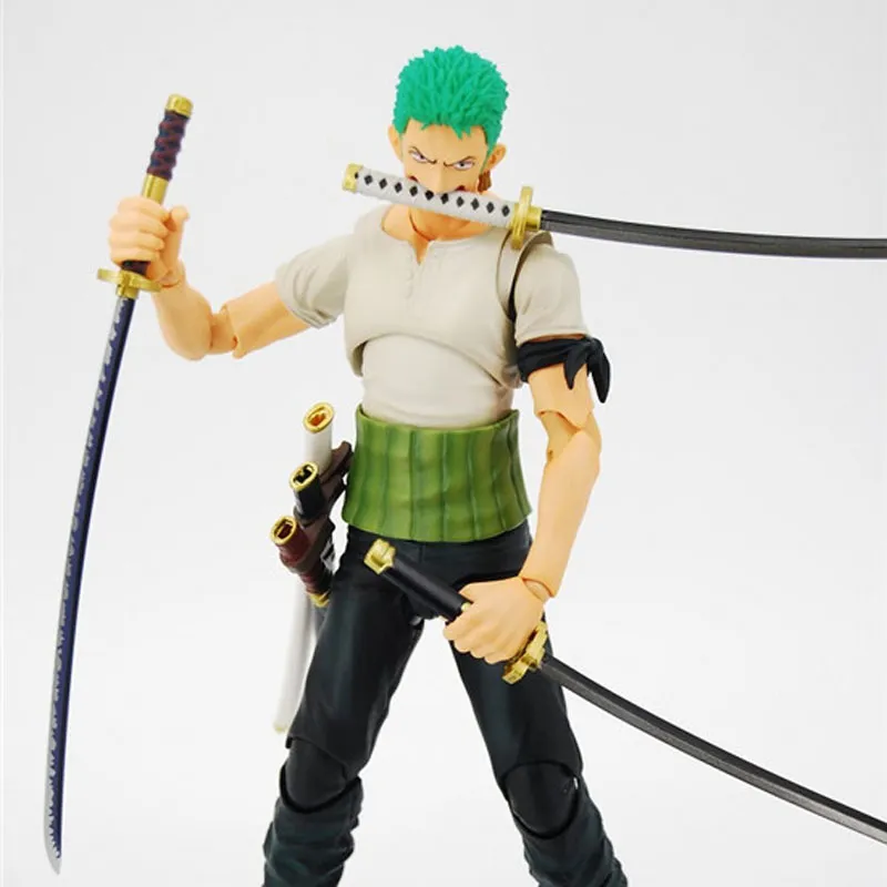 Anime One Piece Roronoa Zoro Past Blue Variable Articulated Boxed 18cm PVC - $33.83