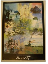 Claude Monet Collage Masterpieces Poster Commercial - $26.88