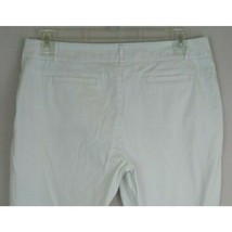 Tribal Studio Women&#39;s White Capri Pants With Button Accents Size 12P - £15.36 GBP
