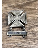 WWII Iron Cross US Army Marksman Rifle Award Bar Sterling Silver KG - $34.65