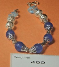 Sapphire  Gemstone Bracelet, facilitates , stone of chastity. peace, beauty 0400 - £9.08 GBP
