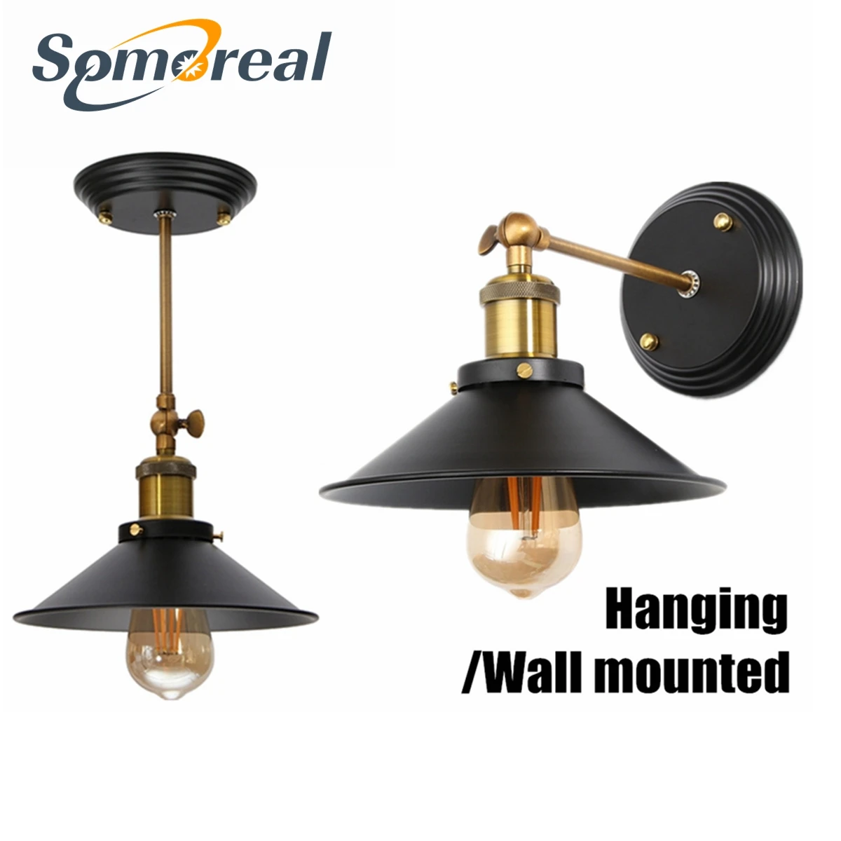 E27  Industrial  Pendant Lights Loft Lamp Wall Sconce Light Vintage Hang Pendant - £203.94 GBP