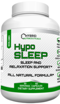 Natural Sleep Aid Supplement with Melatonin-Nighttime Sleeping Pills-60 Capsules - £14.81 GBP