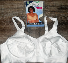 Playtex ~ Women&#39;s Full Figure Bra White 18-Hour #4699 Bounce Control ~ 38C - £19.39 GBP