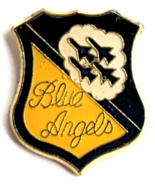 Blue Angels Shield Pin US Navy Aerobatic Flight Team Souvenir Jet Plane ... - $17.75 CAD