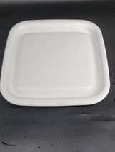 Vintage Corning Ware Pan MicroWave Browning &amp; Searing Grill  MW-2 White 12&quot;x12&quot; - £11.79 GBP