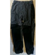 Decathlon Forclaz MT500 2-1 Zip Off Hiking Pants Men 34x34  Black Gray - $522.65 MXN