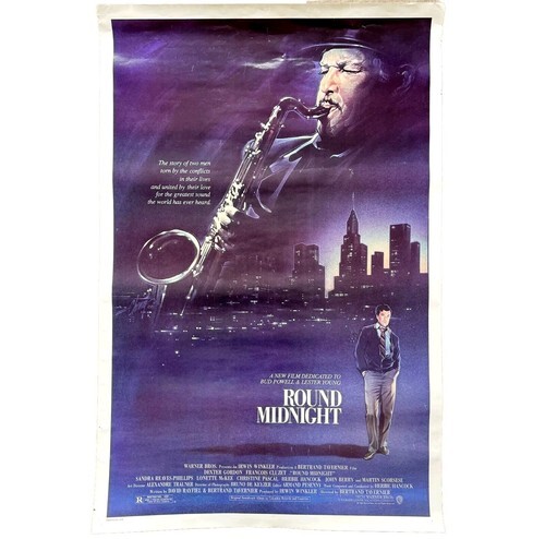 Round Midnight Official Movie Poster 1986 Herbie Hancock Scorsese 41 x 27" Clst Item image 2