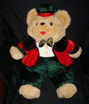 20&quot; Vintage Mty Internationl Teddy Bear Christmas Brown Stuffed Animal Plush Toy - £28.93 GBP