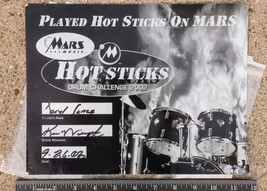 Hot Sticks on Mars Drummer Store Autographed 8x10 Promo Flyer Daru Jones... - £18.59 GBP