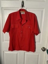 Vintage The Bum Manhattan Vintage Shirt Red  Size Medium 15 1/2 - £31.46 GBP