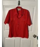Vintage The Bum Manhattan Vintage Shirt Red  Size Medium 15 1/2 - £31.24 GBP
