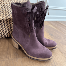 NWOB Timberland Sienna High Waterproof Mid Boots Dark Purple Suede $190 8.5 - $1,348.89 MXN