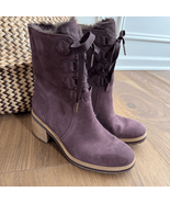 NWOB Timberland Sienna High Waterproof Mid Boots Dark Purple Suede $190 8.5 - $1,348.89 MXN