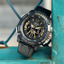 Smael Sport Watch Men Digital Wristwatch Shockproof LED Light Alarm Watches Boys - £25.88 GBP
