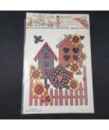 VTG Cache Junction Iron-on Transfer Garden Birds Birdhouse Vintage NOS C... - $12.17 CAD