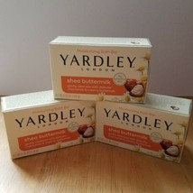 Yardley London Shea Buttermilk Moisturizing Bath Bar Lot of 3 Each 4.25 ... - £11.13 GBP