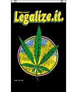LEGALIZE IT POT LEAFS  3 X 5 FLAG 3x5 decor ADVERTISING FL62 MARIJUANA G... - $10.32 CAD