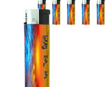 Elephant Art D33 Lighters Set of 5 Electronic Refillable Butane  - £12.62 GBP