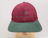 Vintage Lockheed Martin Snapback Hat Green Red Logo KC Caps Adjustable - $39.50