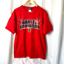 Harley Davidson Mens Firefighter Tshirt Shirt Sz L Large - £15.95 GBP
