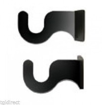 Wrought Iron Curtain Bracket Pair Of 2 Extra Small For 1/2 Inch Rod Home Decor - $11.64