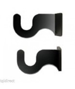 Wrought Iron Curtain Bracket Pair Of 2 Extra Small For 1/2 Inch Rod Home... - £9.30 GBP