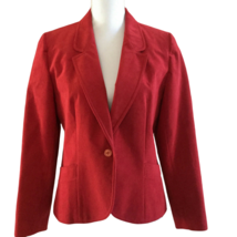 Count Romi Women’s 10 Red Vintage Blazer Suede Jacket Made in USA - £34.20 GBP
