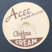 Acee Pure Milk Co Coffee Cream Milk Bottle Cap 1 5/8&quot; Franklin Cnty Arka... - $21.34