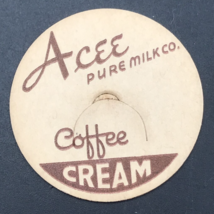 Acee Pure Milk Co Coffee Cream Milk Bottle Cap 1 5/8&quot; Franklin Cnty Arka... - £16.86 GBP