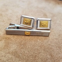 Vintage Silver &amp; Gold Tone Cufflinks and Tie clip - £22.49 GBP
