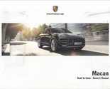 2017 Porsche Macan Owners Manual Original [Paperback] Porsche OEM - $81.34